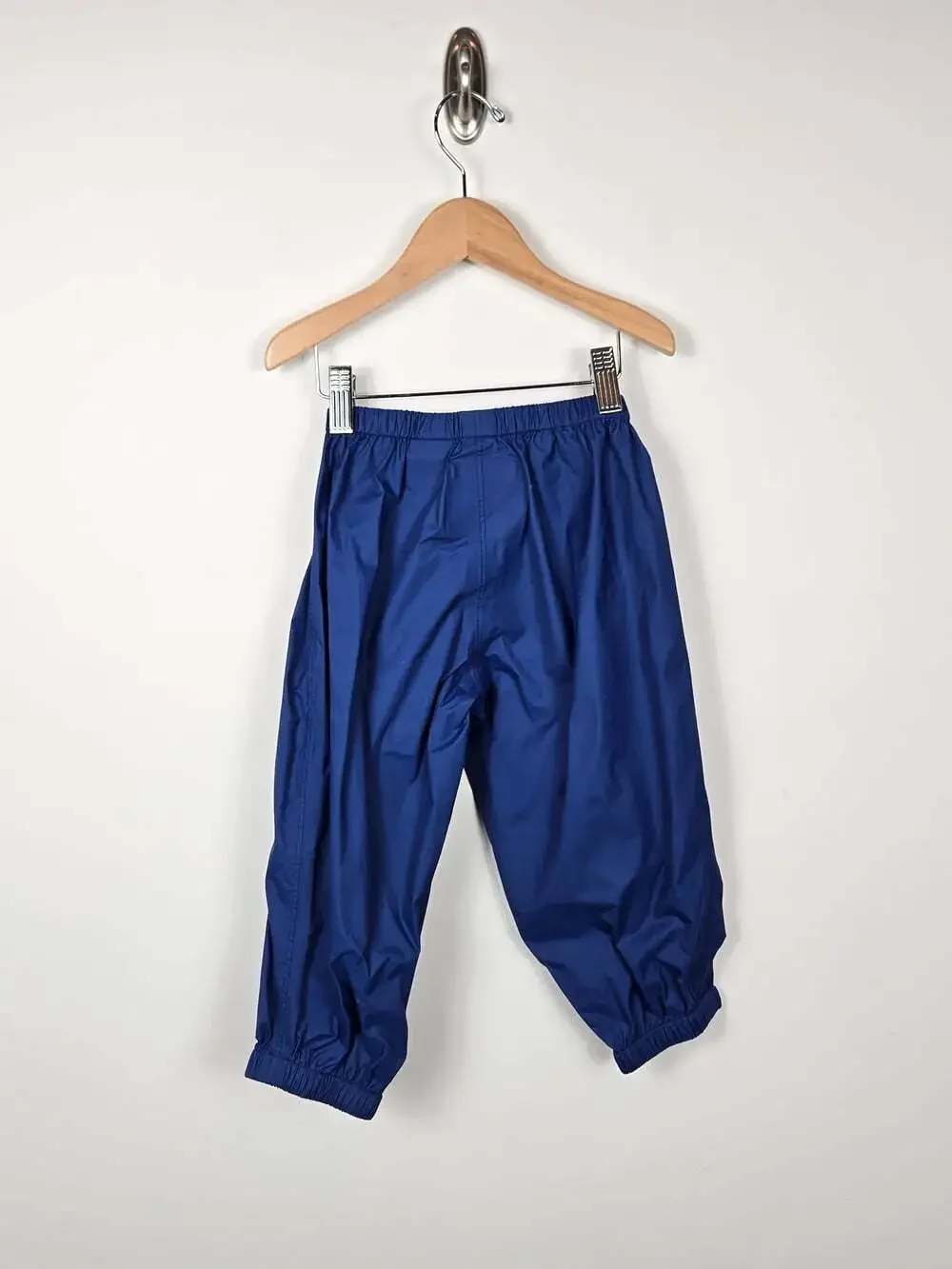 MEC Baby Rain Pants 24M Blue Waterproof Nylon Outdoor Shell Mud Pants